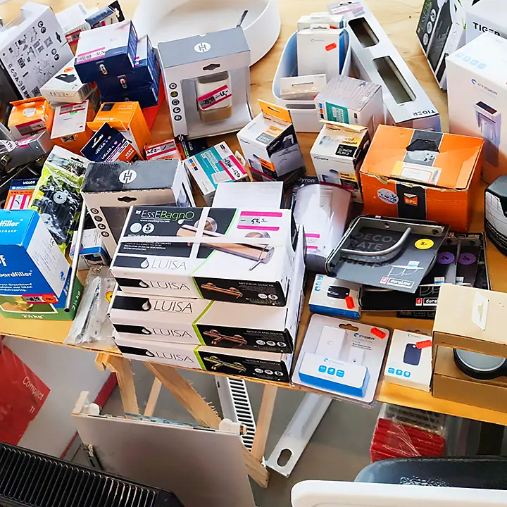Rommelmarkt sanitair voorraad